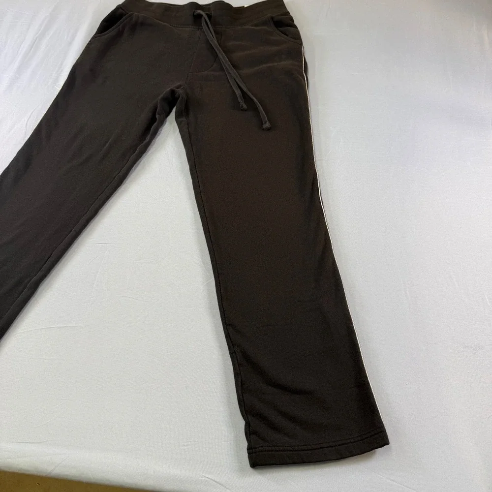 True Religion Mens S Brown Straight Leg Sweatpants Horseshoe Logo Joggers